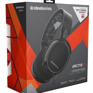 SteelSeries Arctis 3 - All-Platform Gaming Headset - for PC, PlayStation 5, Xbox One, Nintendo Switch - Black