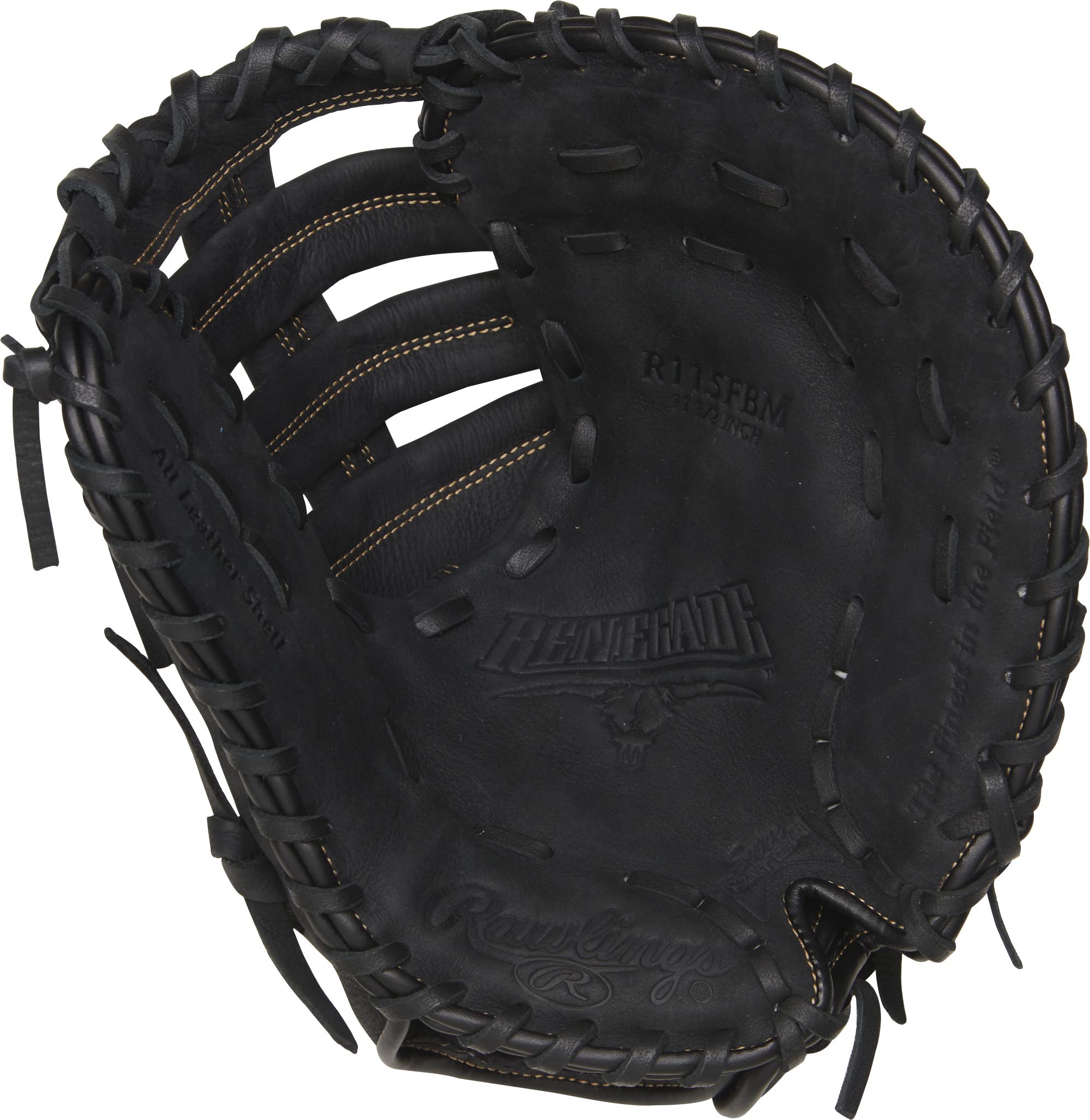 Rawlings | RENEGADE Baseball First Base Glove | Left Hand Throw | 11.5" - Single Post Double Bar Web