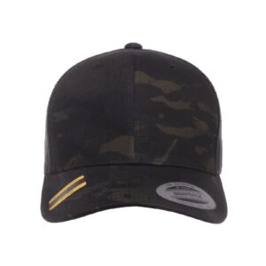 The Hat Pros | Yp Classics Retro Trucker Cap Structured Classic Yupoong Snapback Hat (Multicam Black)