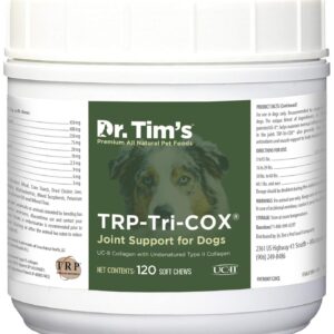 Dr. Tim's Tri-Cox Joint Mobility Chews for Chronic Joint Pain or Joint Injuries, 120 ct., Green (TRICOX120)