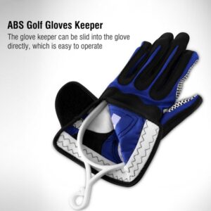 1Pair Gloves Stretcher, Outdoor Sport Gloves Holder Rack Stretcher Hanger(White + Light ) Stuff Glove Hanger