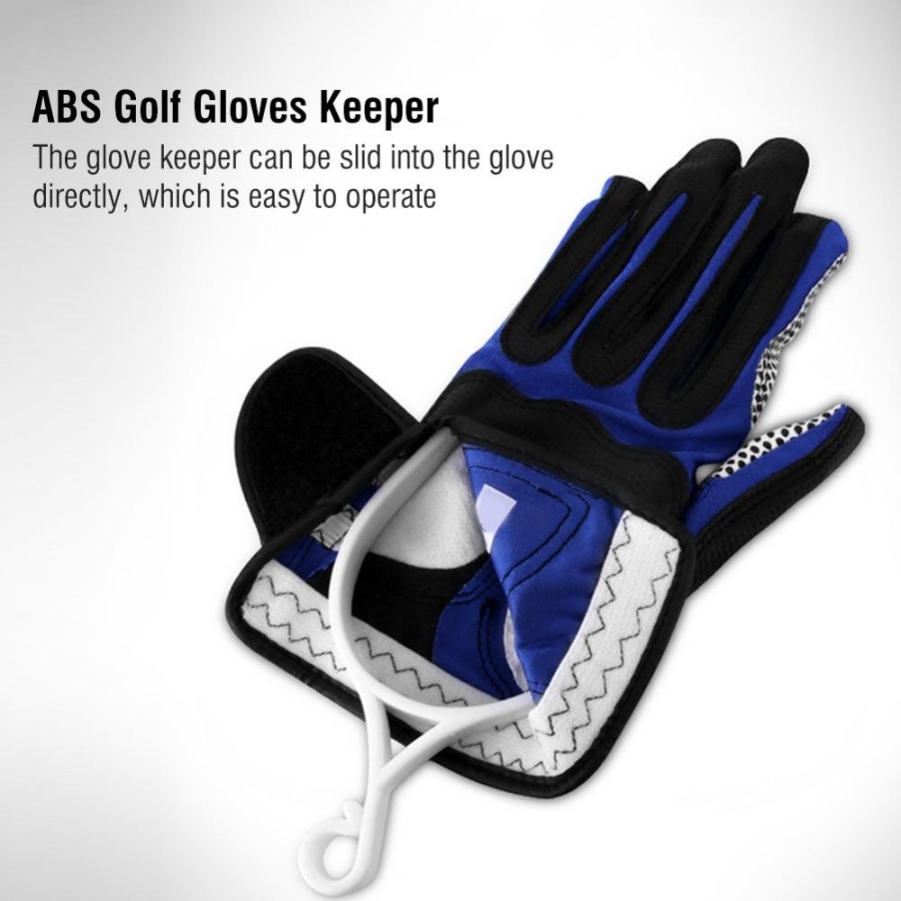 1Pair Gloves Stretcher, Outdoor Sport Gloves Holder Rack Stretcher Hanger(White + Light ) Stuff Glove Hanger