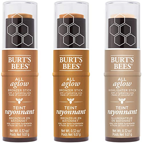 Burts Bees Golden Shimmer All Aglow Bronzer Stick, 0.32 OZ