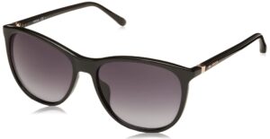 fossil women's female sunglass style fos 3082/s cat eye, black, 56mm, 16mm