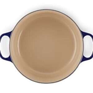 Le Creuset Enameled Cast Iron Signature Round Dutch Oven, 7.25 qt., Indigo