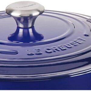 Le Creuset Enameled Cast Iron Signature Round Dutch Oven, 7.25 qt., Indigo