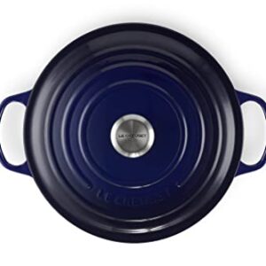 Le Creuset Enameled Cast Iron Signature Round Dutch Oven, 7.25 qt., Indigo