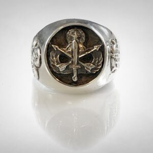 SILVERLAND1 WWII US Army Parachutist Special Forces Solid Sterling Silver 925 Ring (9.5)