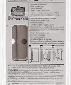 Hardware Essentials 854321 Round Corner Squeak-Proof Door Hinges, 3-1/2 inch, 3-1/2", Satin Nickel, 3 Pieces