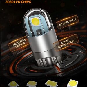 SEALIGHT 194 LED Bulbs 6000K White, 168 2825 T10 W5W 3030 Bright Chips, Dome Light, Map Door Courtesy License Plate Pack of 10