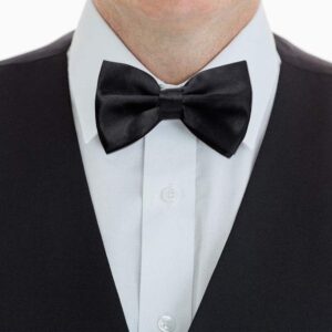 10 Pcs Elegant black Pre-tied Bow ties Formal Tuxedo Bowtie Set with Adjustable Neck Band,Gift Idea For Men And Boys