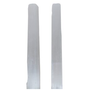 2 Pack Selenite Sticks 6 To 8.5 Inches Long, 1 To 2 Inches Wide, White Healing Stone, Strong Protection Powers