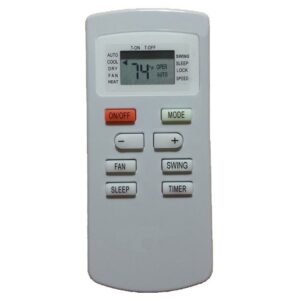 YING RAY Replacement for Air-Con Air Conditioner Remote Control for Model ACZEM4C4R12 ACZEM4C4R18 ACZEM4C4R24 ACZEM4H4R09 ACZEM4H4R12 ACZEM4H4R18 (Display in Fahrenheit)