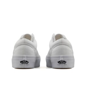 Vans Womens Old Skool Gym Athletic and Training Shoes White 8 Medium (B,M)