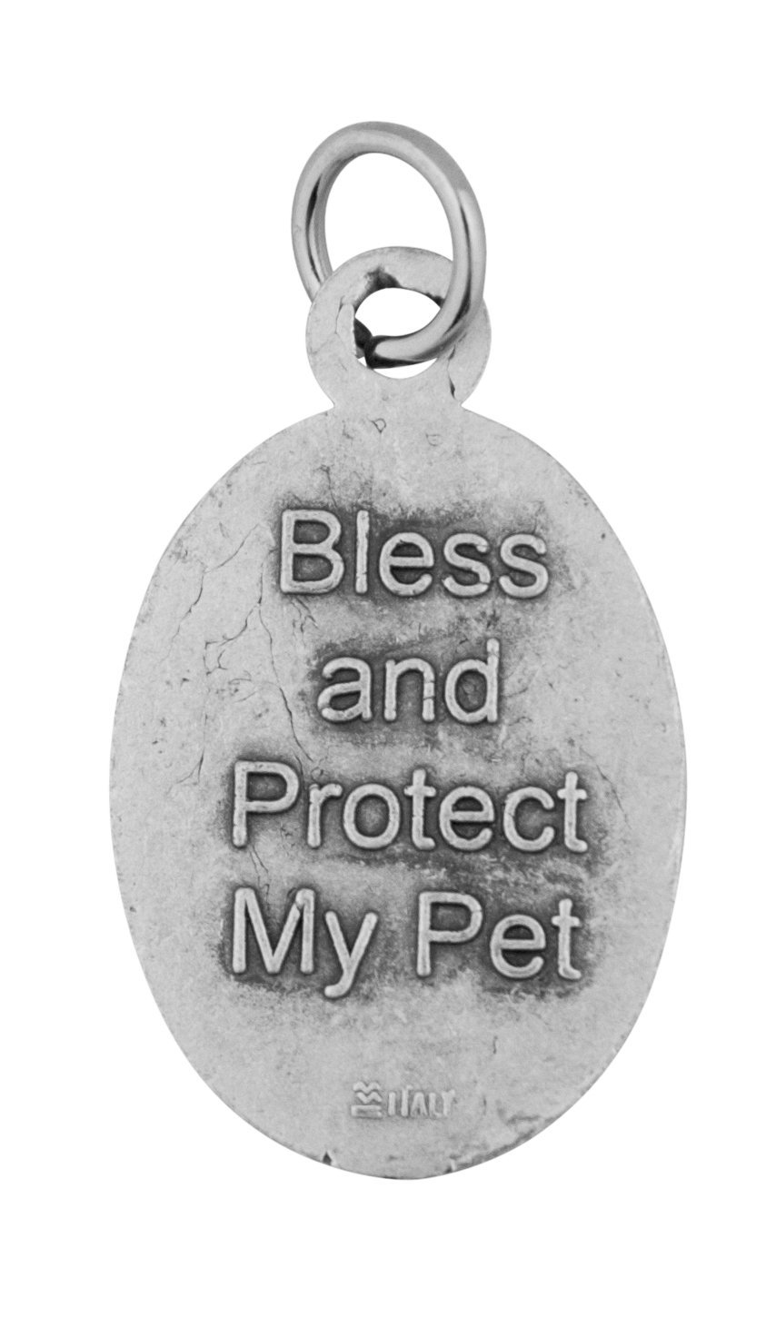 Venerare Traditional Catholic Saint Medal (Saint Francis Pet Medal, Oval)