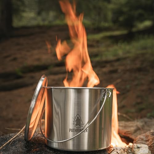 The Pathfinder School Stainless Steel Bush Pot and Lid Set (120 ounce)