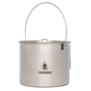 The Pathfinder School Stainless Steel Bush Pot and Lid Set (120 ounce)