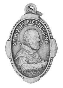 venerare traditional catholic saint medal (padre pio)