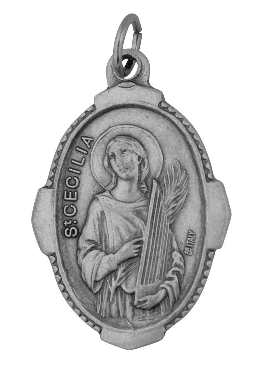 Venerare Traditional Catholic Saint Medal (Saint Cecilia)