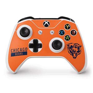 skinit decal gaming skin compatible with xbox one s controller - officially licensed nfl chicago bears orange performance series design