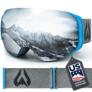 wildhorn roca snowboard & ski goggles - us ski team official supplier - interchangeable lens - premium snow goggles