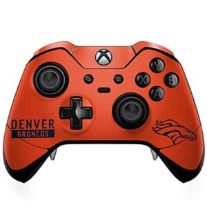 Skinit Decal Gaming Skin Compatible with Xbox One Elite Controller - Officially Licensed NFL Denver Broncos Orange Performance Series Design