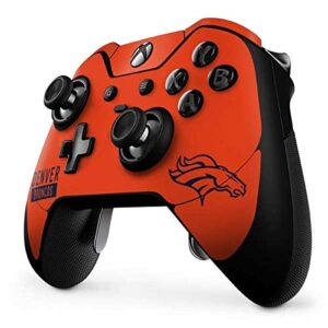 Skinit Decal Gaming Skin Compatible with Xbox One Elite Controller - Officially Licensed NFL Denver Broncos Orange Performance Series Design