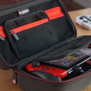 Satisfye – ZenGrip Pro Gen 3 OLED Elite Bundle, Accessories Compatible with Nintendo Switch - The Bundle includes: Grip, Elite Case and a Low Profile USB C-C Cable. BONUS: 2 Thumbsticks+1 JoyCon Rail