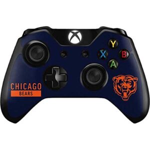 skinit decal gaming skin compatible with xbox one controller - officially licensed nfl chicago bears blue performance series design