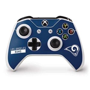 skinit decal gaming skin compatible with xbox one s controller - officially licensed nfl los angeles rams blue performance series design