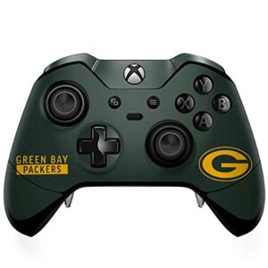 skinit decal gaming skin compatible with xbox one elite controller - officially licensed nfl green bay packers green performance series design