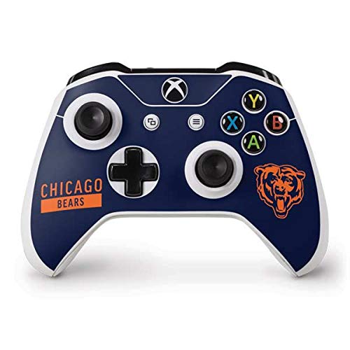 Skinit Decal Gaming Skin Compatible with Xbox One S Controller - Officially Licensed NFL Chicago Bears Blue Performance Series Design