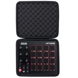 co2CREA Hard Travel Case replacement for Akai Professional MPD218 | MIDI Drum Pad Controller