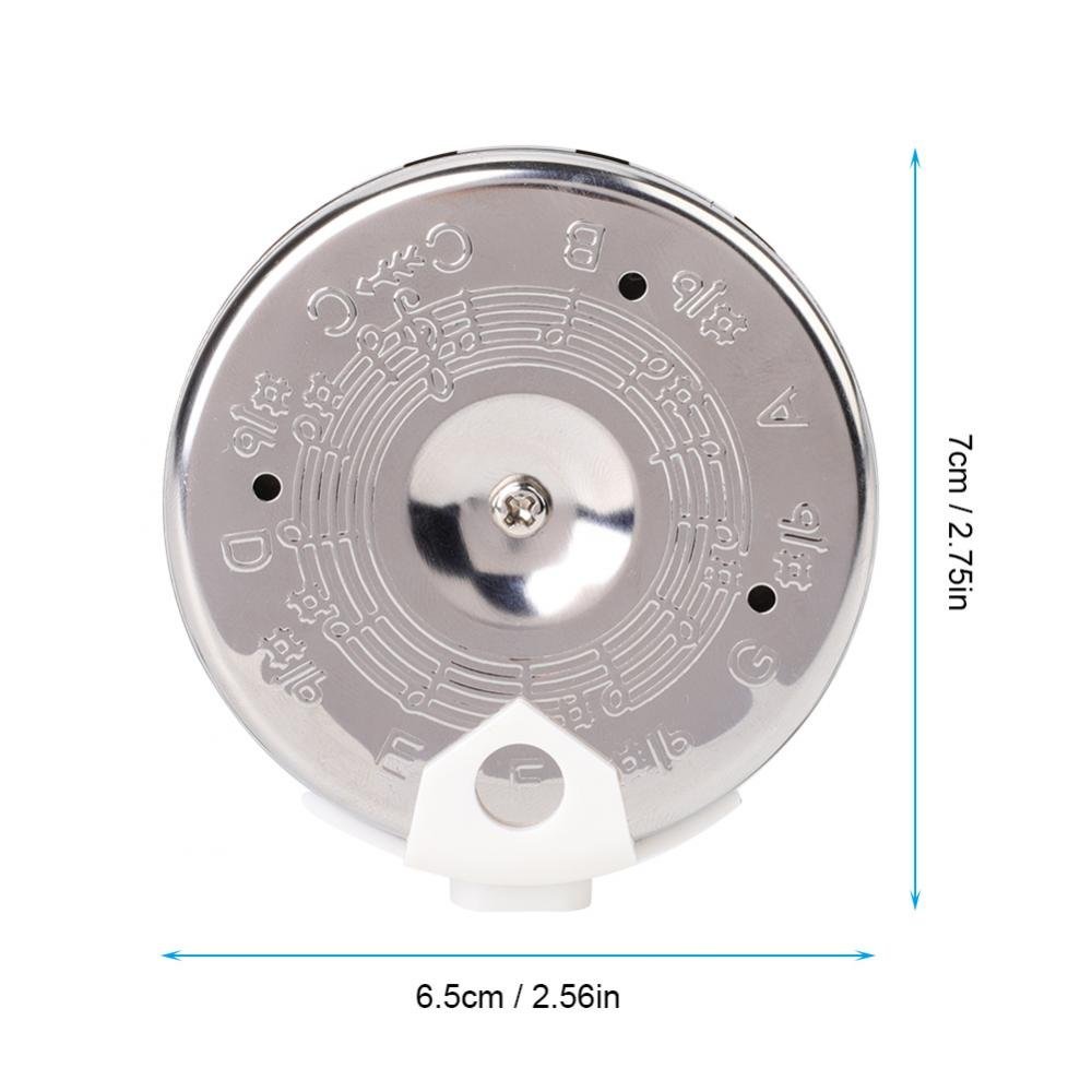 13 Tone Pitch Pipe Tuner, Sensitive 13 Pitch Pipe Chromatic Tuner for Guitar Bass Violin Ukulele Chromatic Tuning