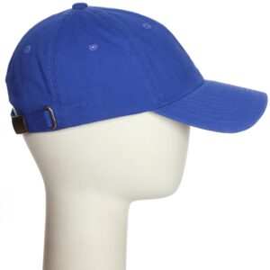 Sports Team Coach Baseball Hat Layered Arch Letters Unstructured Low Profile Cap, Blue Hat White Red Letters