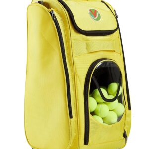 VIV Pickleball Tennis Bag: All-in-One Pickleball Bag, Hopper, and Feeder with Wheels. Store, Travel, Practice with Pickleball, Tennis, Baseball, Softball Gears. Pickleball Hopper, Tennis Ball Hopper