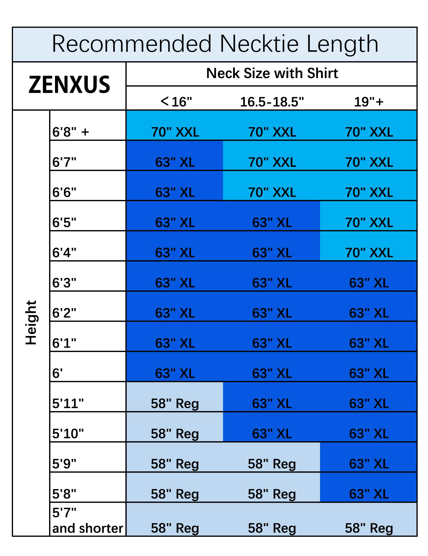 ZENXUS Extra Long Solid Tie for Men Big and Tall, Deep Navy XL Tie 63 inch