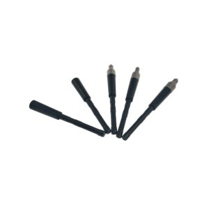 ZSHJGJR Archery Arrow Insert 4.2mm Arrow Connect Arrowhead Points Pipe for DIY Hunting Arrow Accessory 12 Pieces (Black)