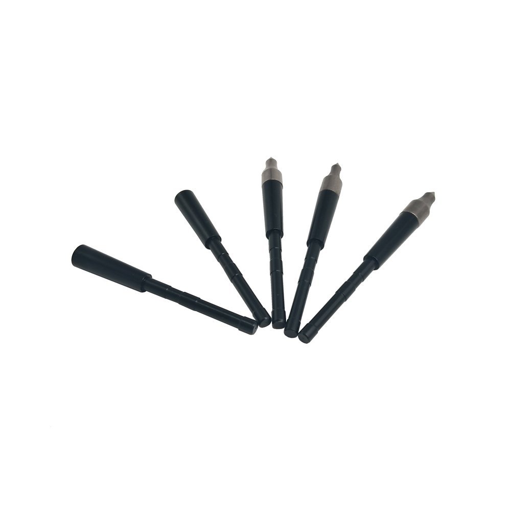 ZSHJGJR Archery Arrow Insert 4.2mm Arrow Connect Arrowhead Points Pipe for DIY Hunting Arrow Accessory 12 Pieces (Black)