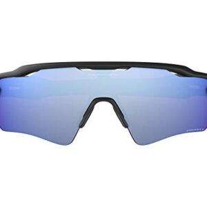 Oakley Radar EV Path Sunglasses (Matte Black Frame/Deep Prizm Water Polarized Lens) with Lens Cleaning Kit (Black)