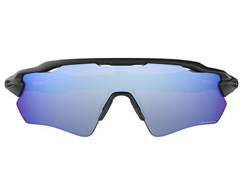 Oakley Radar EV Path Sunglasses (Matte Black Frame/Deep Prizm Water Polarized Lens) with Lens Cleaning Kit (Black)