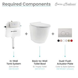 Swiss Madison Well Made Forever SM-WC324 Toilet Tank Carrier, For 2 x 4 Residential Studs, White