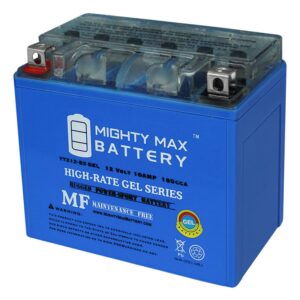 Mighty Max Battery YTX12-BS 12V 10AH Gel Battery Replaces Honda 350 TRX350 Rancher 00-06