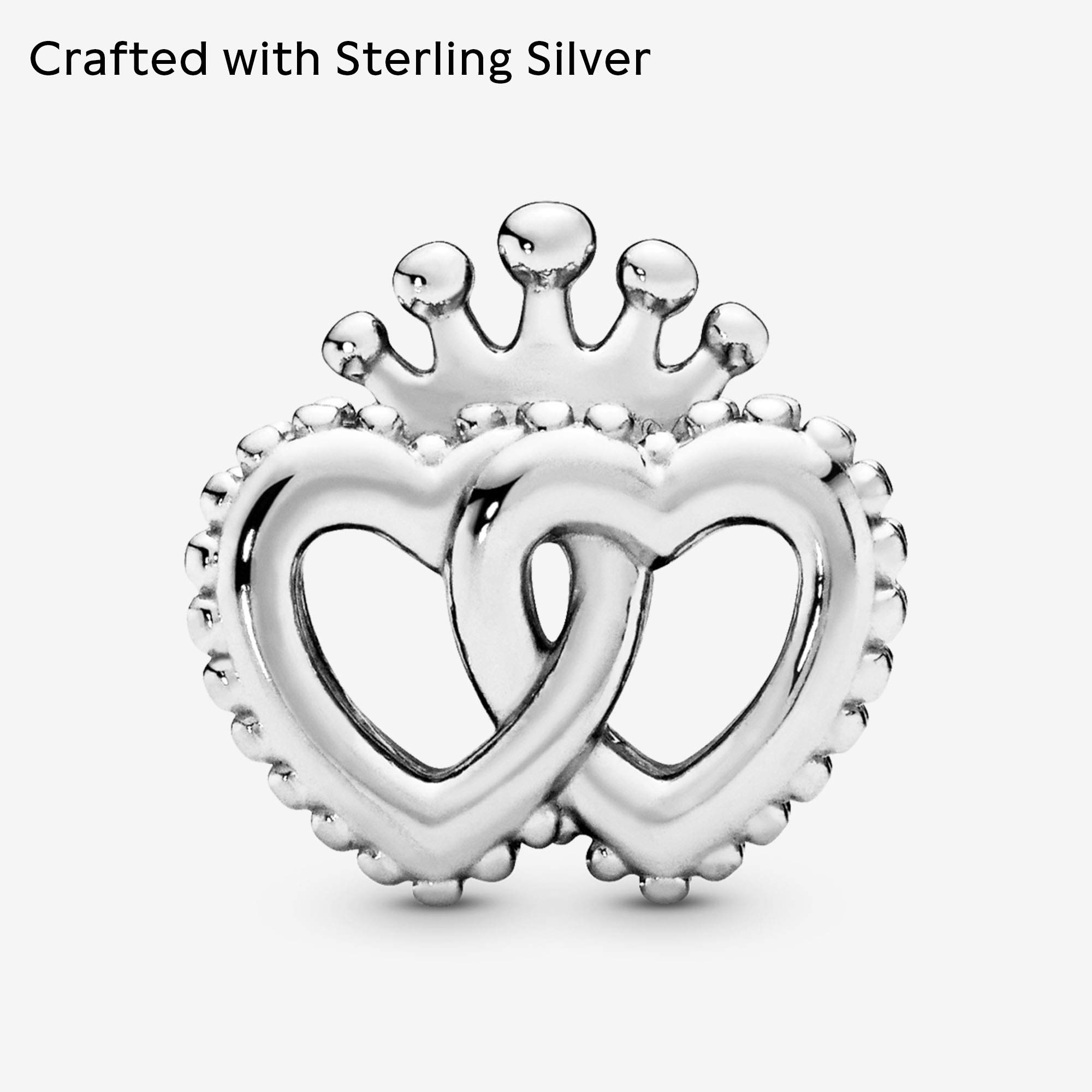 Pandora Jewelry United Regal Hearts Sterling Silver Charm