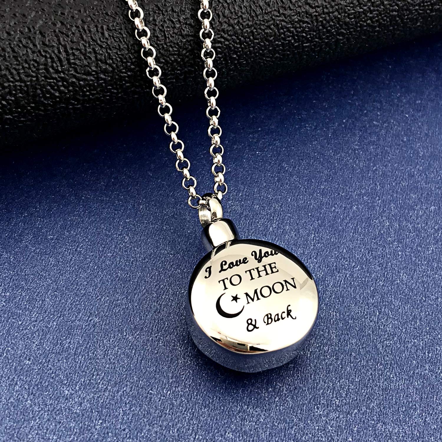 MUERDOU Family Tree of Life Cremation Jewelry I Love You to The Moon and Back Urn Necklaces for Ashes Keepsake Holder Memorial Necklace Pendant