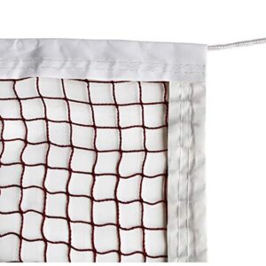 dourr badminton tournament net with rope cable (20 ft x 2.5 ft) (with nylon rope cable)