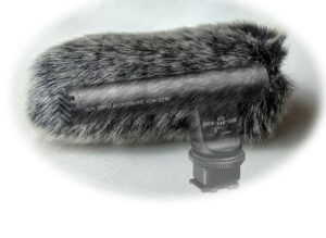 yh&yx furry mic windshield windscreen wind muff compatible for sony ecm-gz1m zoom microphone