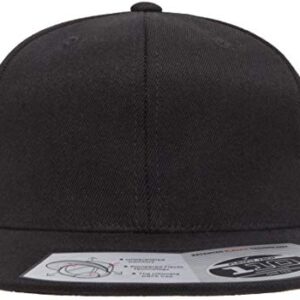 Flexfit Mens 110 Classic Snapback Baseball Cap, Black