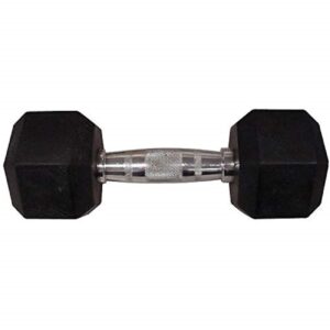 weider rubber hex dumbbell - 35 lb