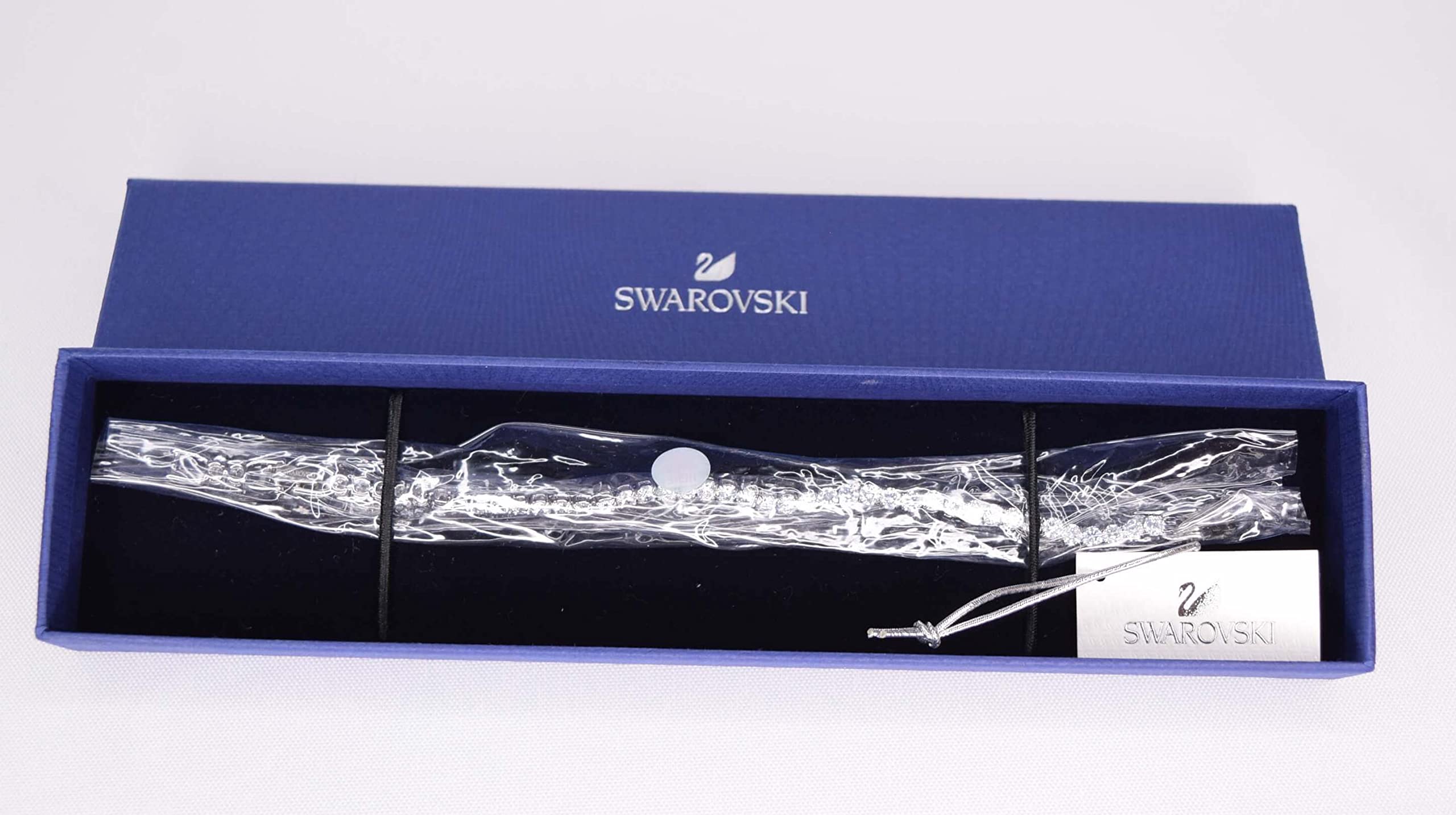 SWAROVSKI Crystal Deluxe White Rhodium-Plated Tennis Bracelet